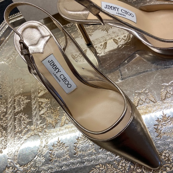 Fabulous Jimmy Choo Slingback Pumps Formal Dressy Heels - Picture 2 of 7